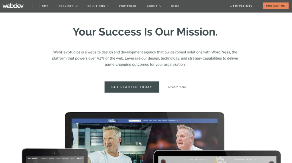 webdev - custom WordPress website design services